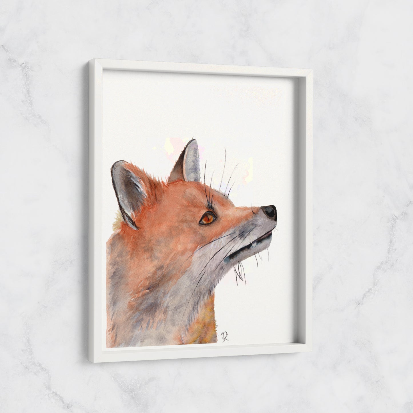 Red Fox Watercolour Art Print