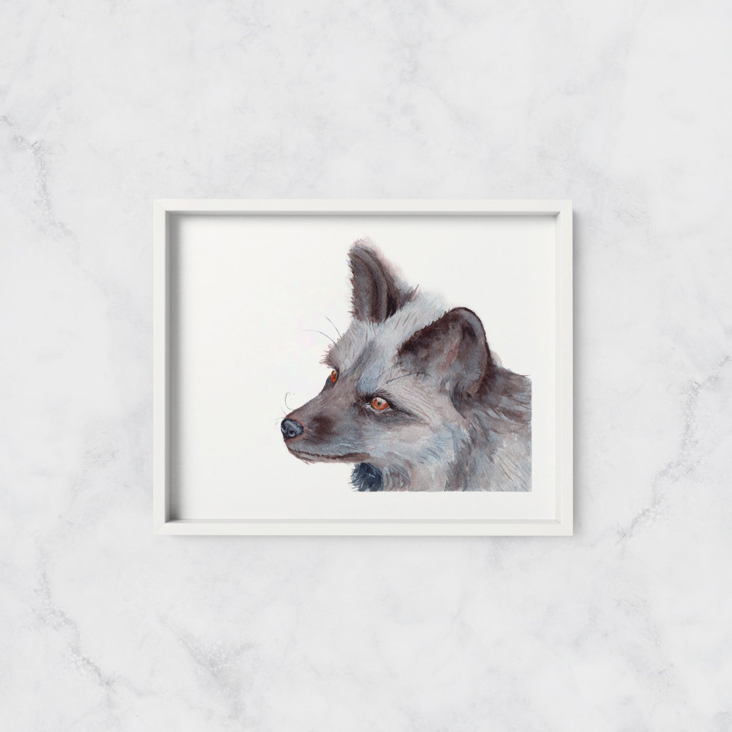 Black Fox Art Print