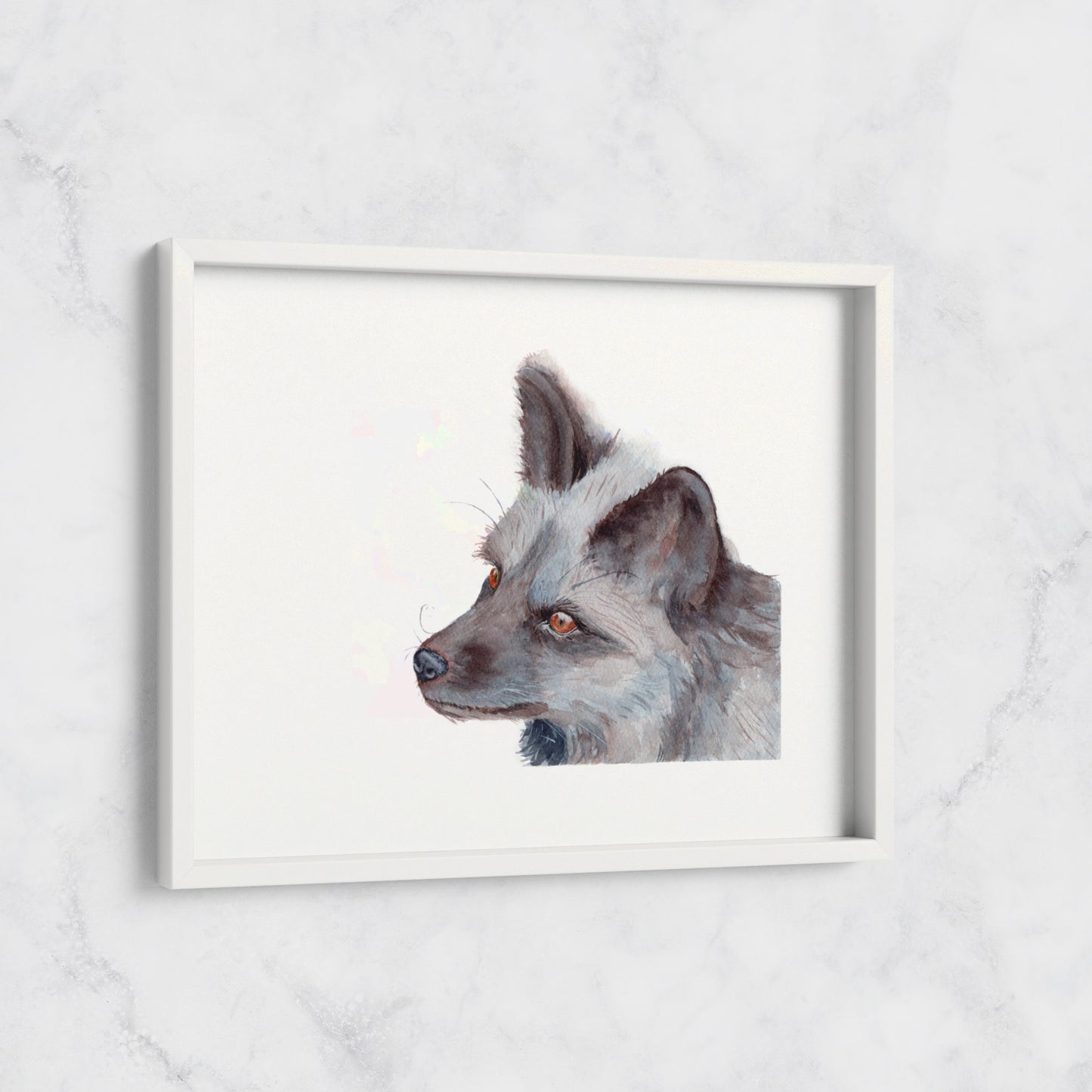 Black Fox Art Print