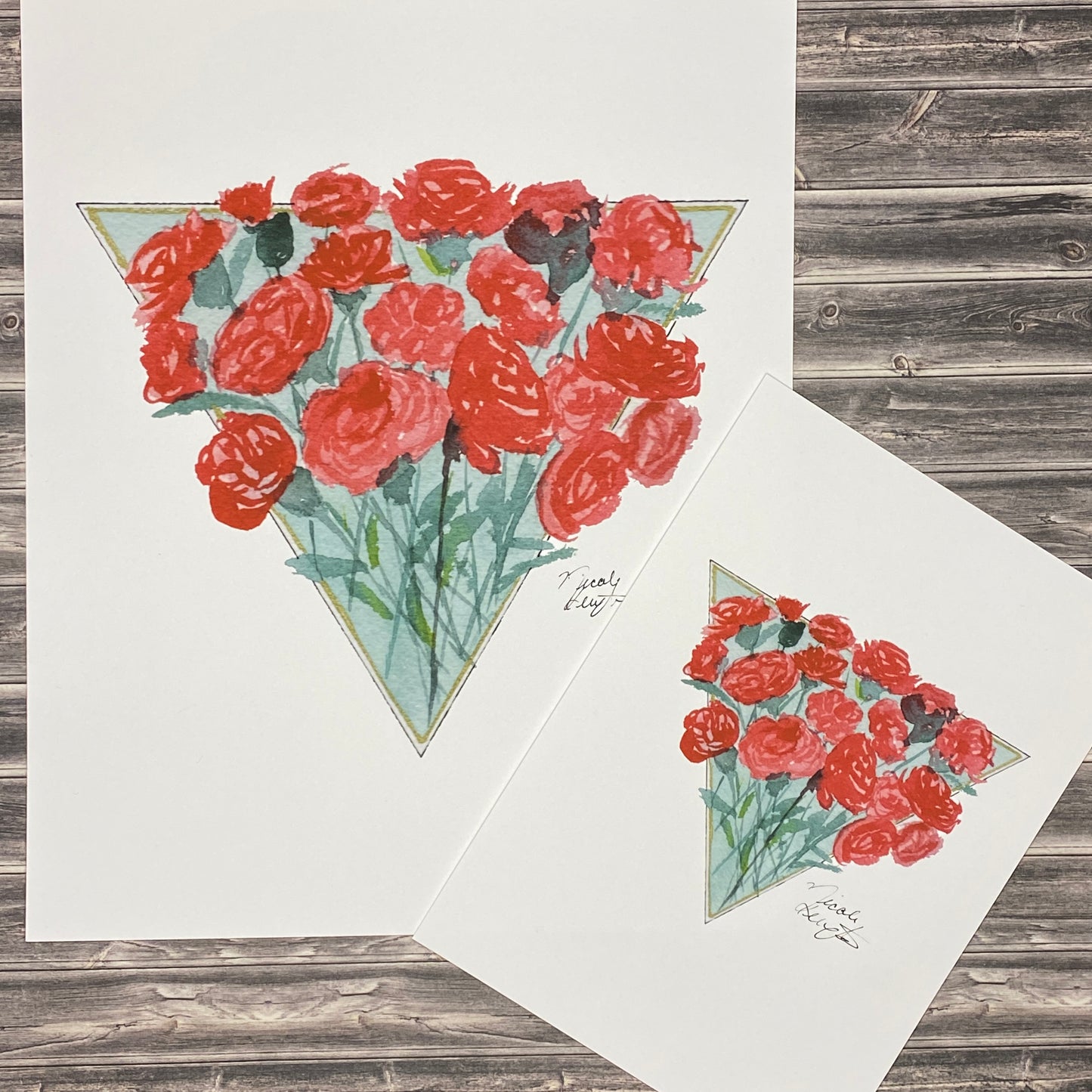 Carnation Triangle - Print