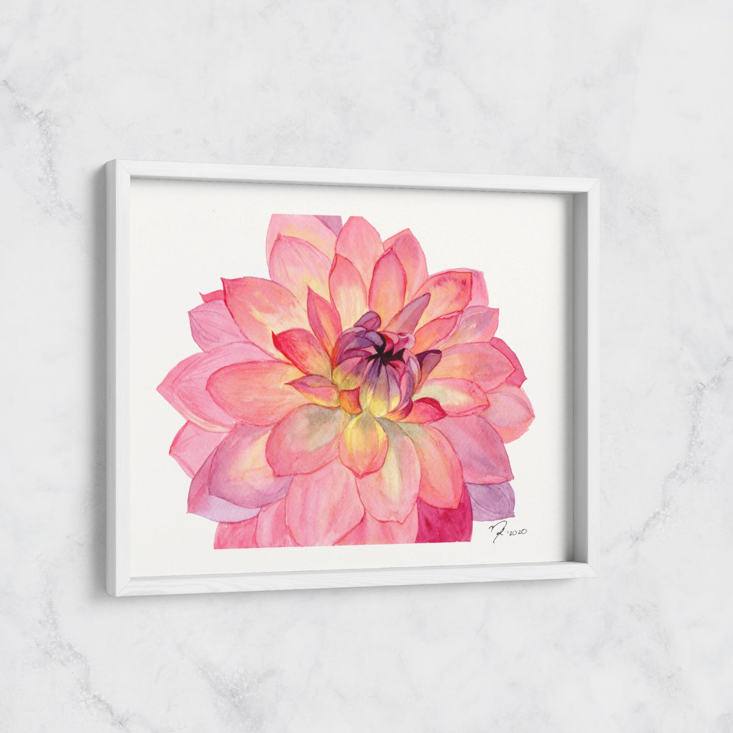 Pink Dahlia - Print