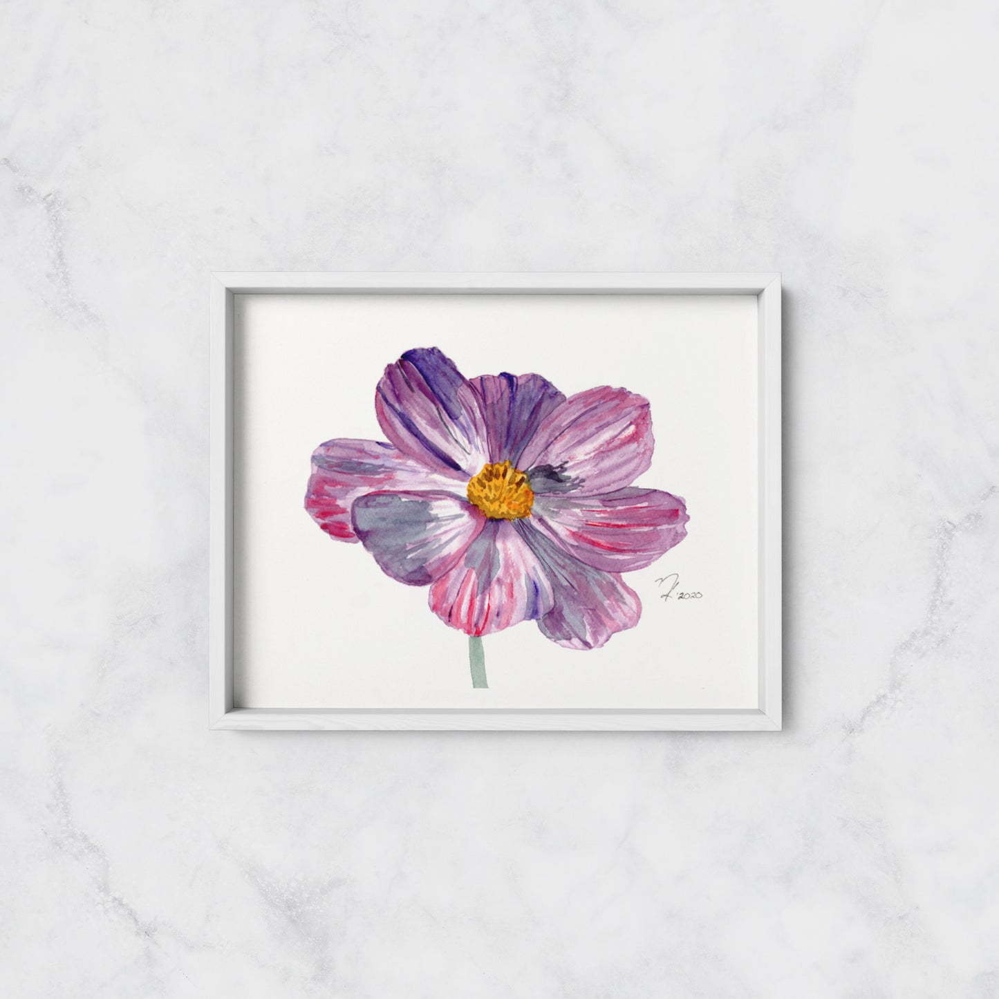 Purple Dahlia - Print
