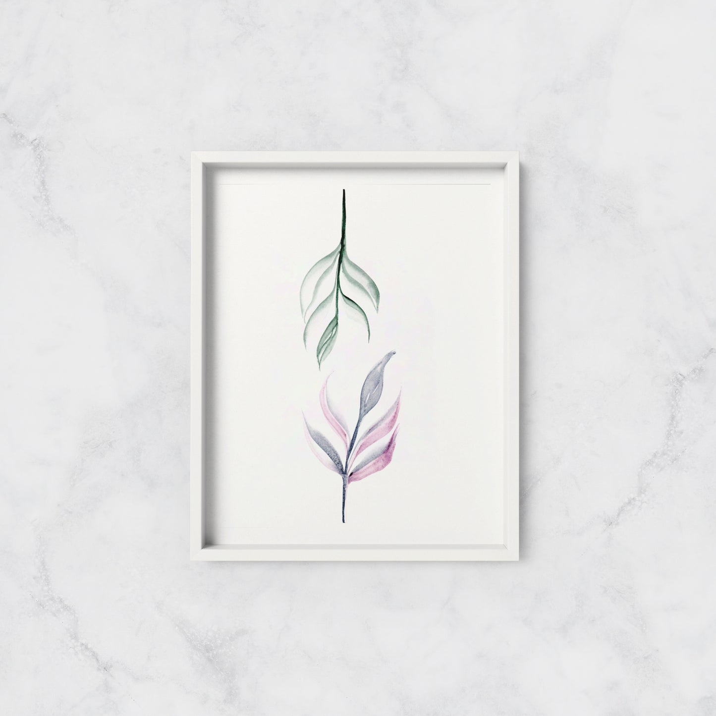 Twin Leaves - Print