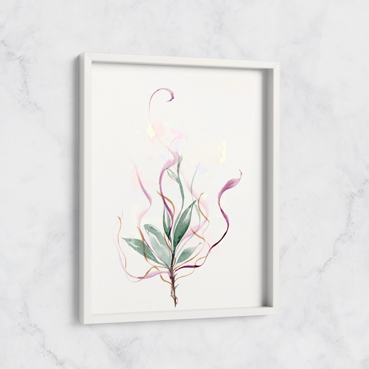 Leaves and Ribbon - Print