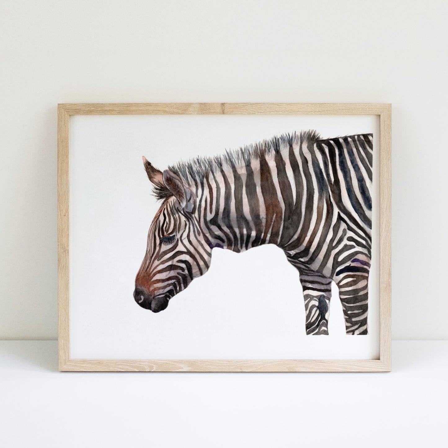 Zebra Original Watercolour Painting