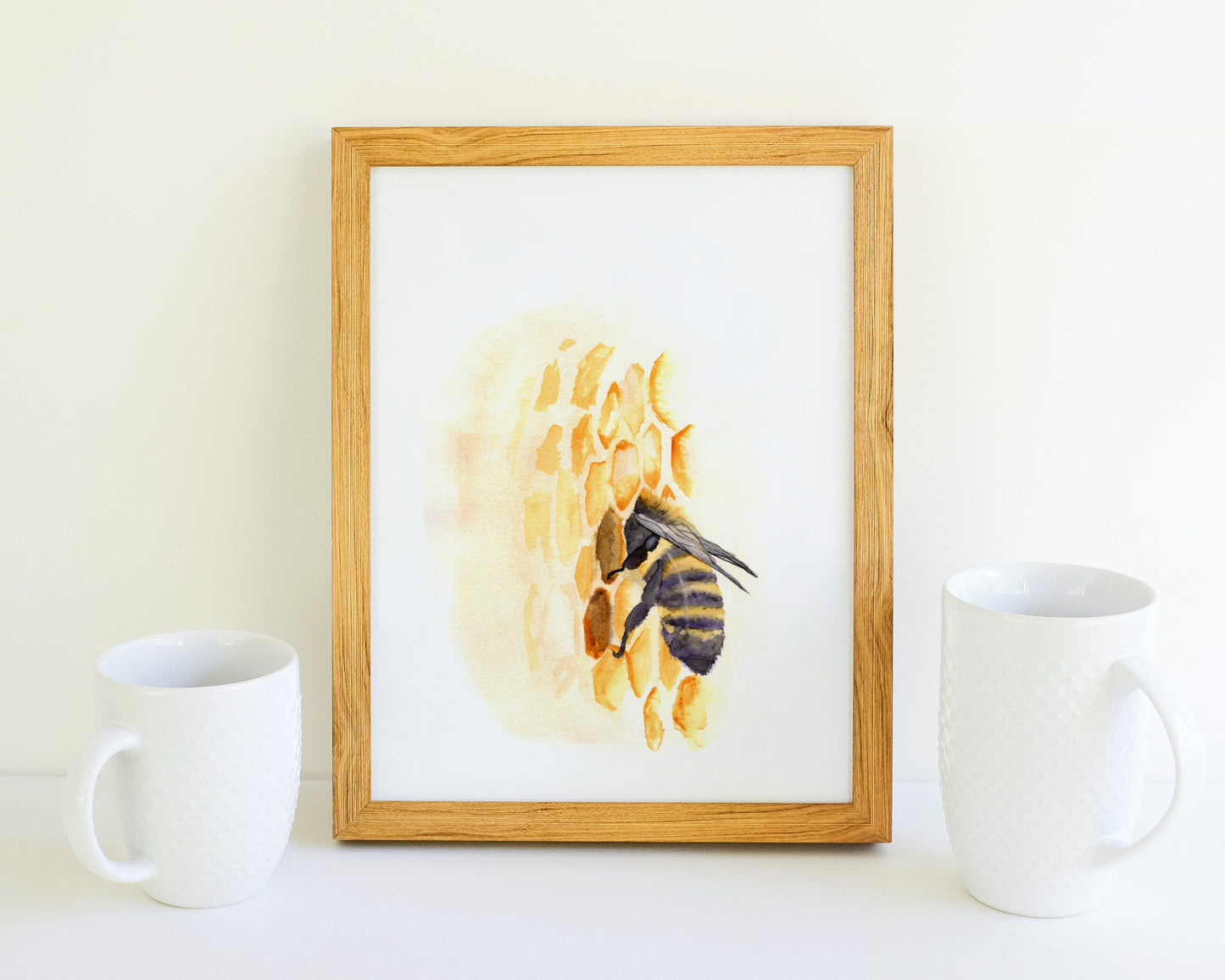 Bee in Comb - Print