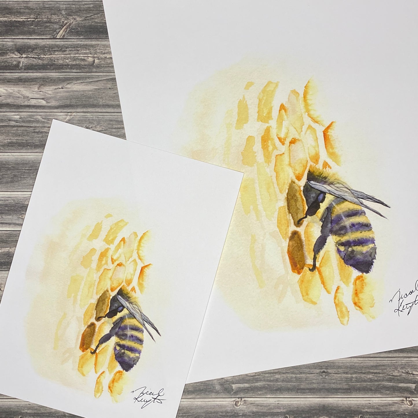 Bee in Comb - Print