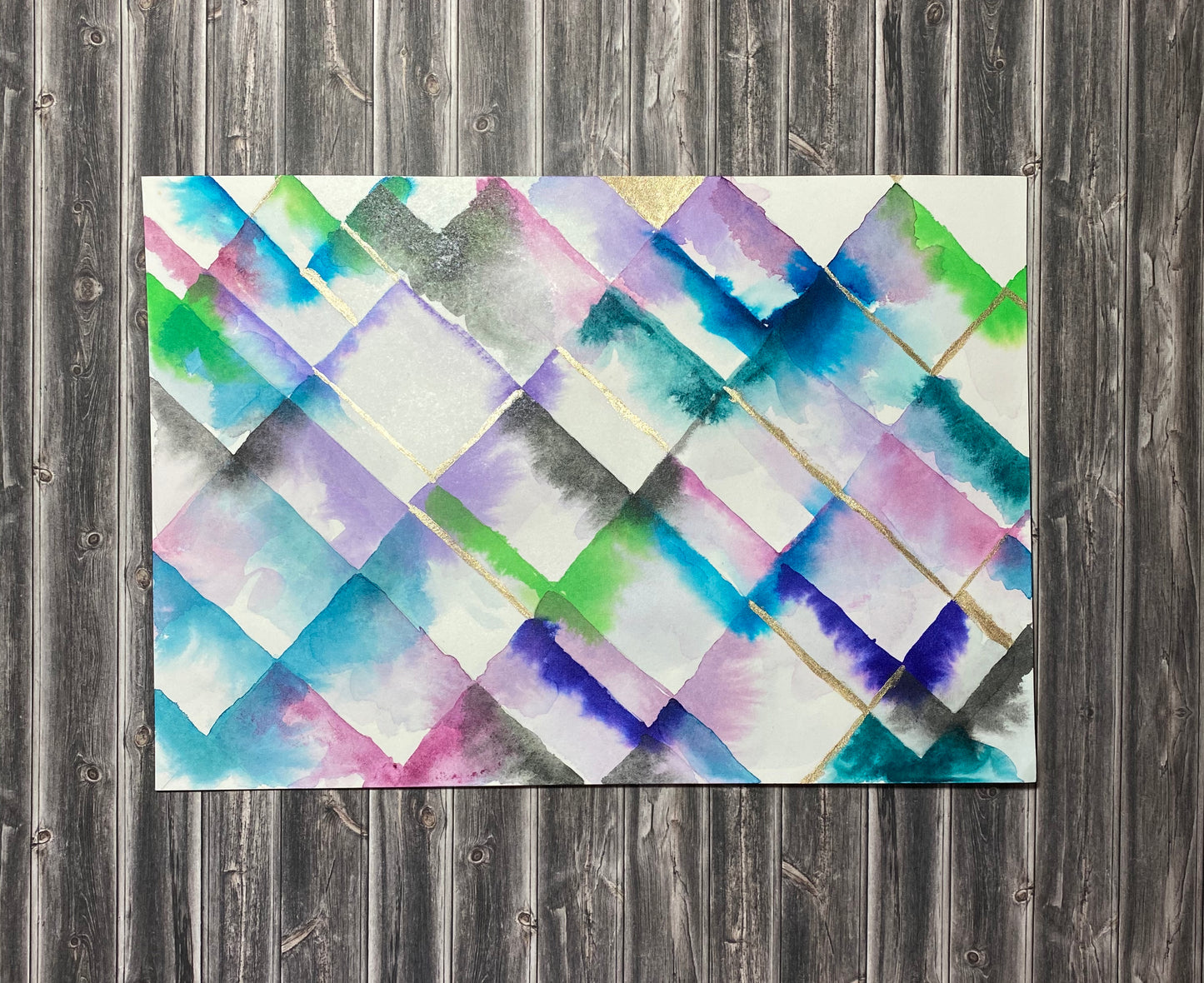 Geometry Original Watercolour Painting