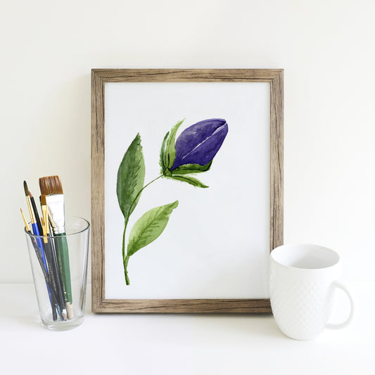 Purple Bell Flower - Print