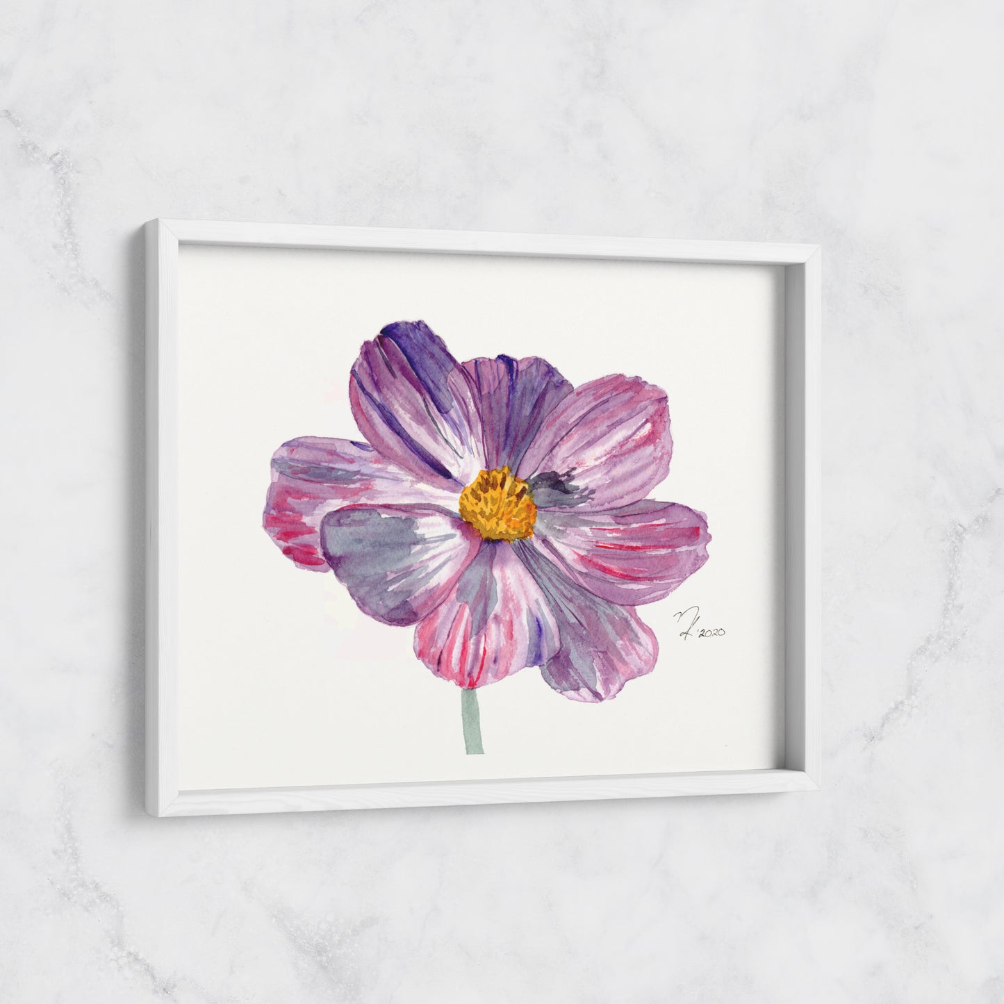 Purple Dahlia - Print